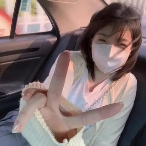 可爱戴口罩女孩头像女生头像图片大全爱个性