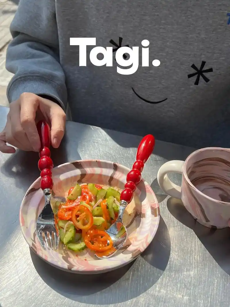 tagi.彩色糖葫芦叉勺