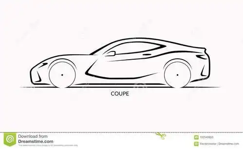 侧面跑车简笔画