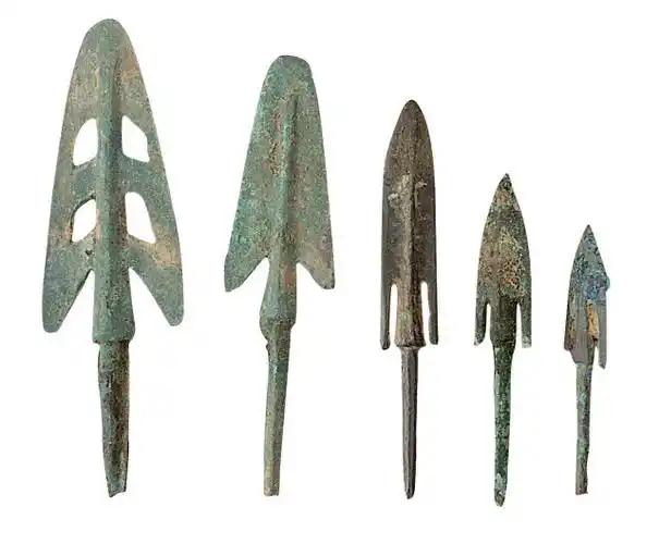 战国青铜箭头一组二十五枚