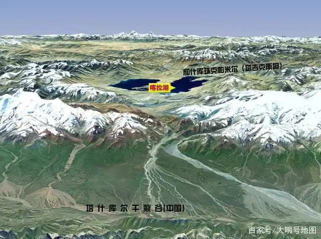 图说帕米尔高原,原为中国独有,现在分属三个国家