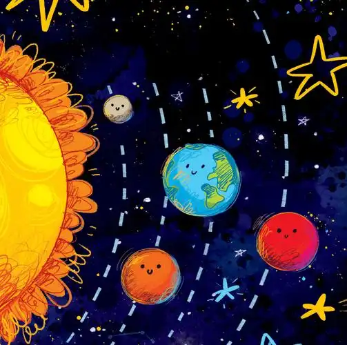 幼儿天文启蒙,带孩子认识恒星,行星,星座,黑洞的神奇绘本.