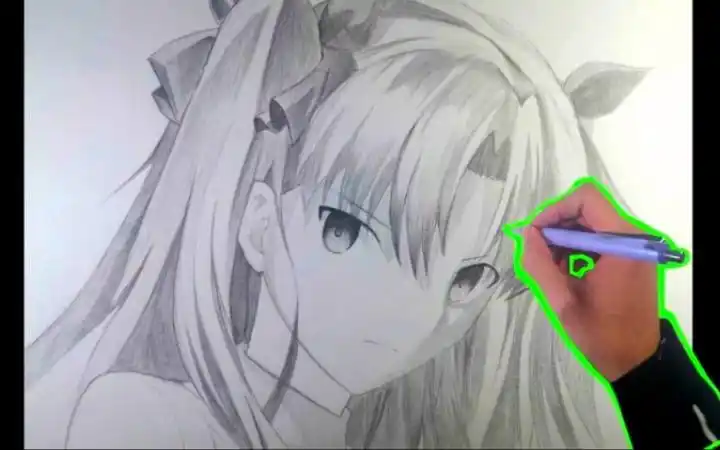 【手绘】260分钟画远坂凛!《fate/stay night》!