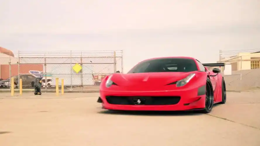 sao红色ferrari 458 gt3颜色超级靓