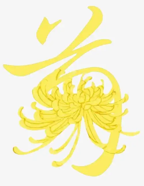 菊花艺术字