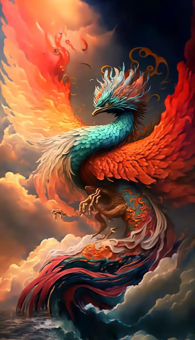 凤凰涅盘,浴火重生.