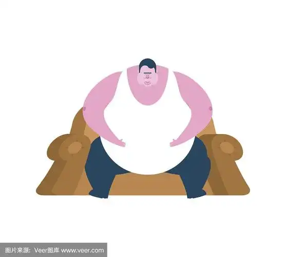 胖子矢量图