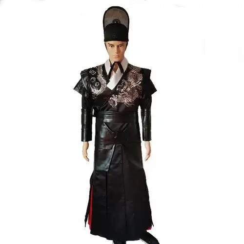 影视古装男明朝锦衣卫飞鱼服武侠侠客服装绣花侍卫服东厂官服戏服_双