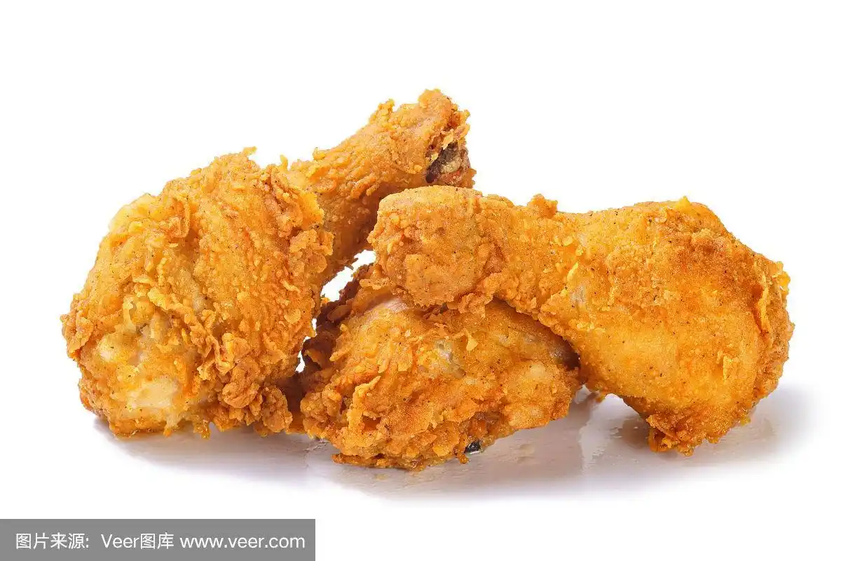 炸香辣鸡腿白底