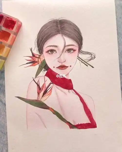 水彩人物分步骤_水彩画_兴趣爱好_绘画