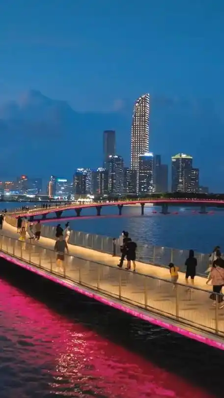 苏州的金鸡湖夜景真的非常浪漫震撼|苏州市|金鸡湖|长三角_新浪新闻