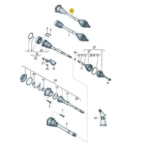 佑车网,供应8d0407271ea - 前半轴总成(左)等全车配件的汽车配件批发