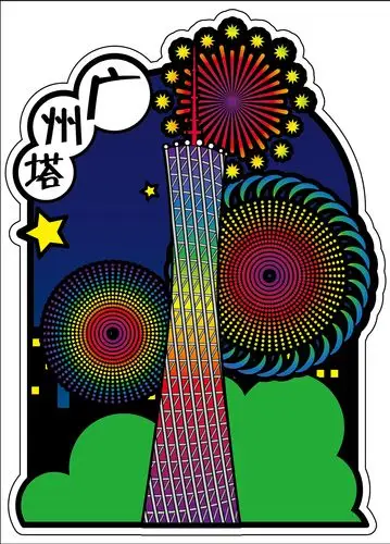 印象广州明信片|插画|商业插画|desperatemadman - 原创作品 - 站酷