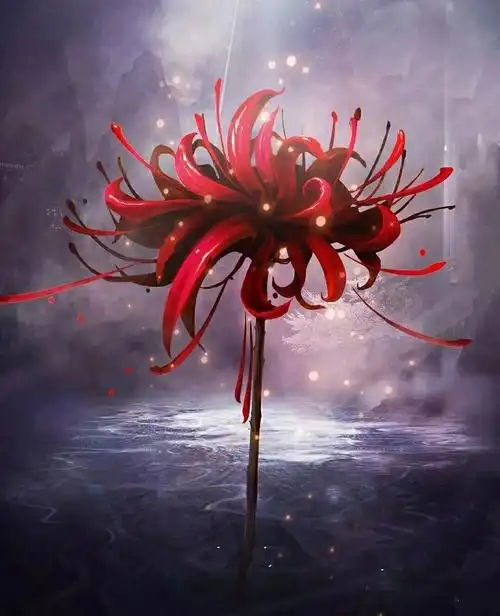 彼岸花,开一千年,落一千年,花叶永不相见.