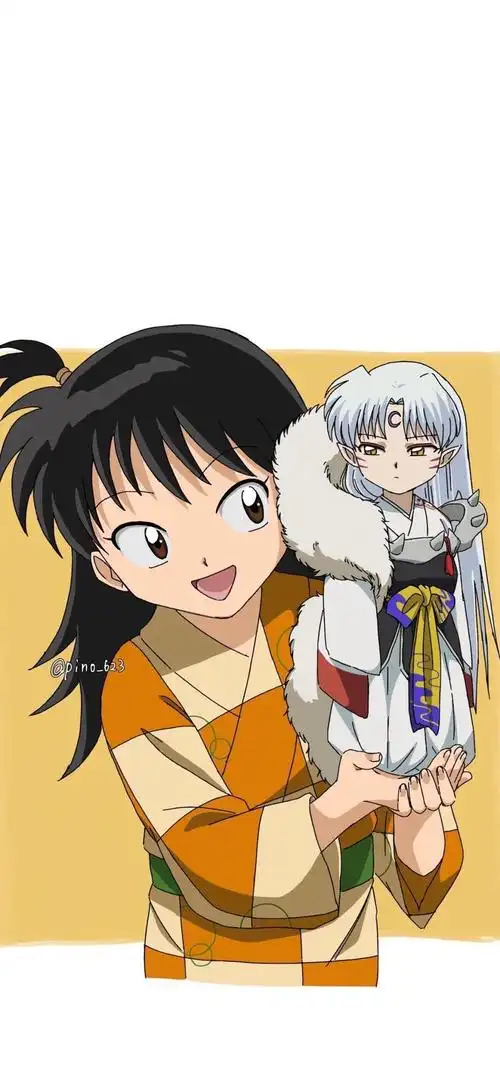 有没有杀生丸和玲的情头啊