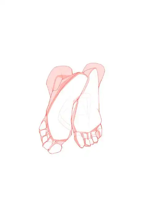 脚掌的画法,脚掌的绘画示范素材分享大木画画绘画课堂超话#绘画素材