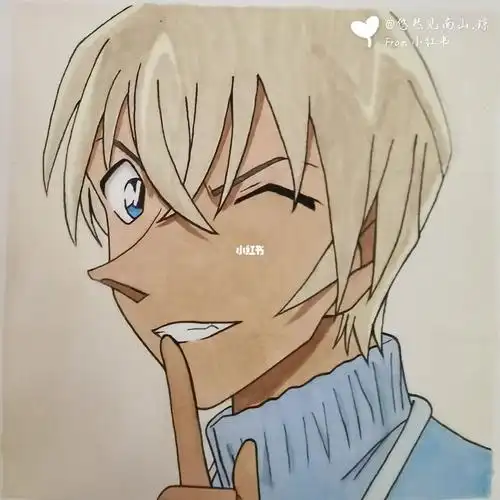 安室透绘画过程