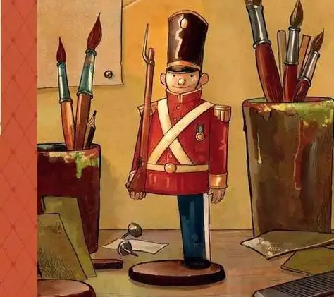 坚定的锡兵简笔画 坚定的锡兵简笔画带色