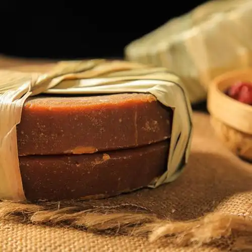 云南纯手工老红糖 彝家叶子红糖500g 纯甘蔗熬制土红糖