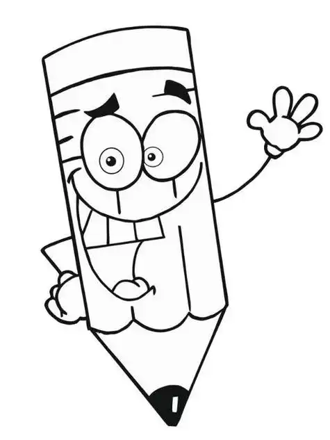 一支铅笔 卡通动漫简笔画作品