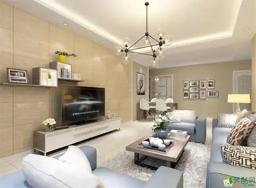 装酷网 装修效果图 滇池星辰 星林湾 简约 三室两厅两卫