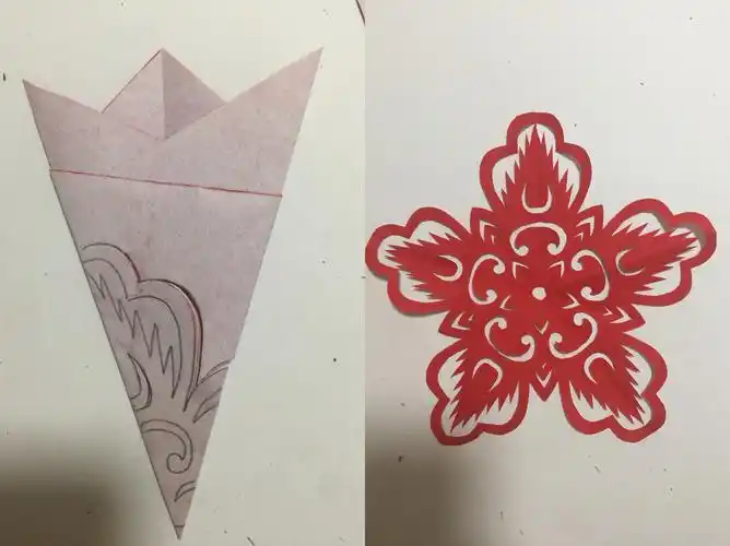 五折剪纸字体画法