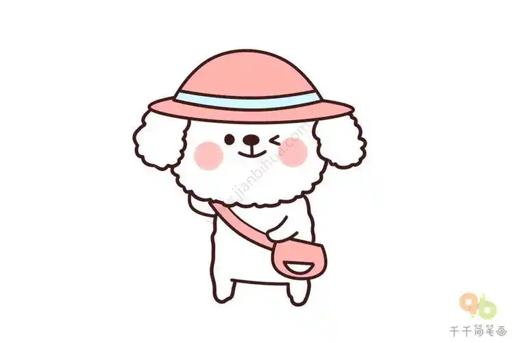 小班画画简笔画小狗小狗简笔画动漫生气正面小狗头的简笔画带色彩小狗