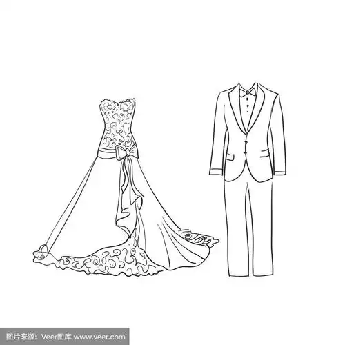 婚纱和西装