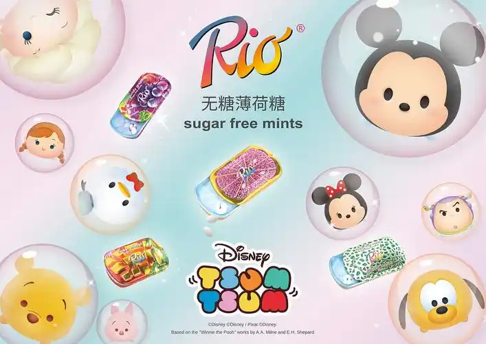 tsumtsum系列薄荷糖 迪士尼 海报 banner 主图 详情 头图 宣传kv 页面