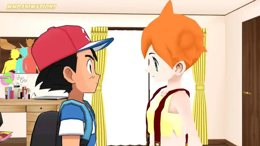 精灵宝可梦小智和小霞kiss身高差正确