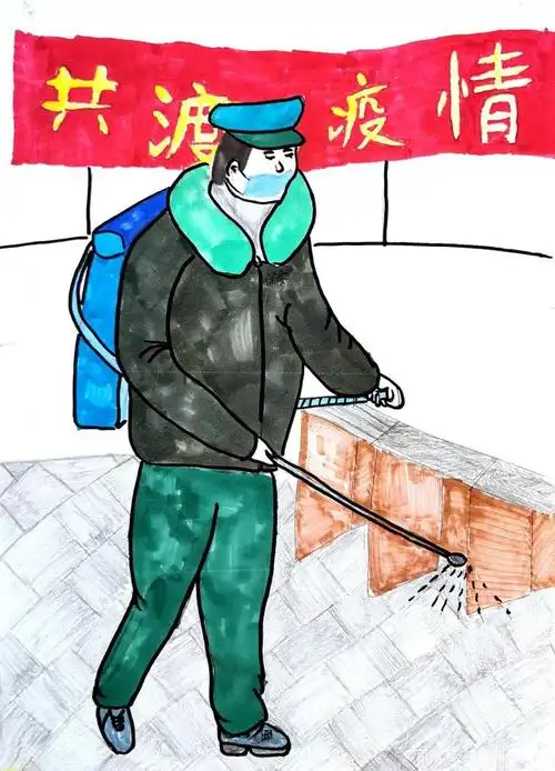 初一7班 陈昊麟  《共渡疫情》