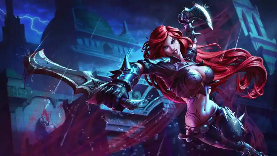 英雄联盟不祥之刃卡特琳娜4k游戏图片