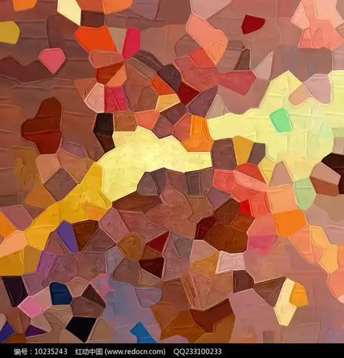 抽象色块画