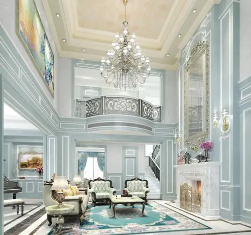 多彩的艺术漆邂逅创意无限的顶棚天花板,能够给你带来足够惊艳的效果