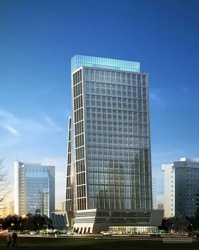 现代风格高层知名企业办公楼效果图