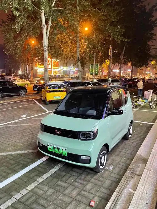 偶遇黑顶牛油果绿小车_五菱宏光miniev车友圈_懂车帝