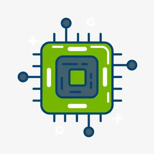 芯片手绘创意矢量免抠图png