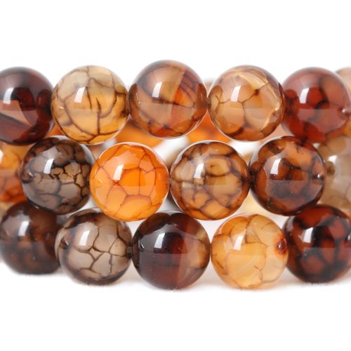 天然龙纹玛瑙散珠子 首饰品配件diy手工串珠手链手串项链制作材料