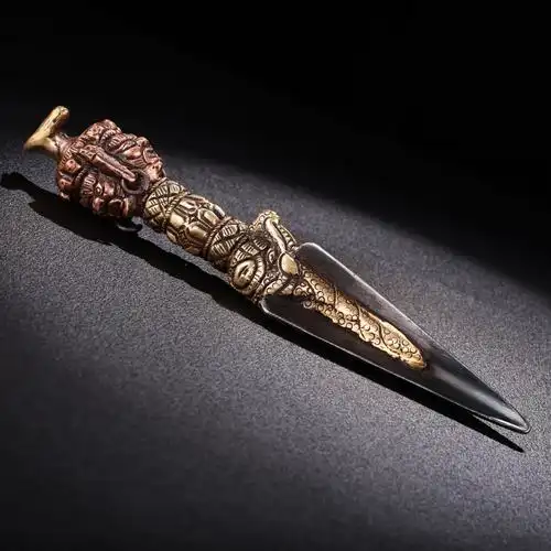 佚名纯铜马头金刚降魔杵