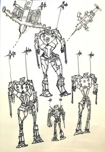 三年级美术《机器人》设计展