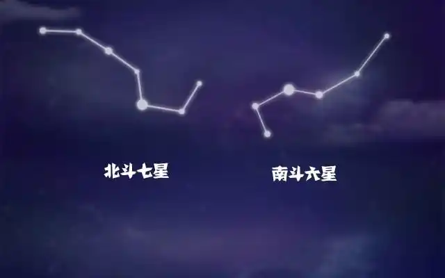 【网络图片】古人把北斗七星,南斗六星以及福,禄,寿三星,共16颗星比作