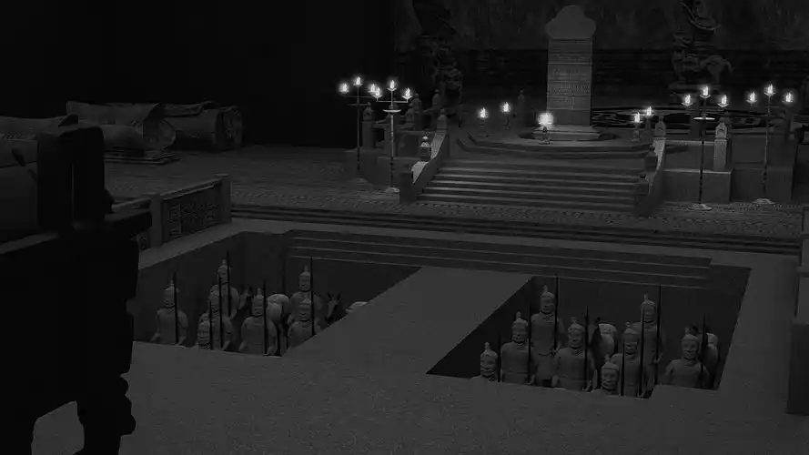 《盗墓笔记》七星鲁王宫古墓三维场景建模渲染