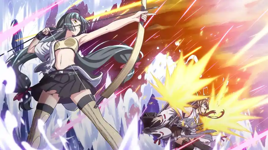 女孩,弓箭手,烈火,动漫壁纸