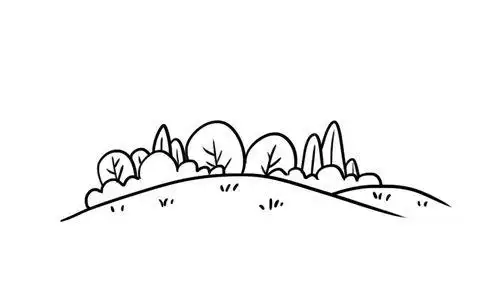 祖国风光图片简笔画教程草地怎么画好看草地简笔画漂亮卡通公园简笔画