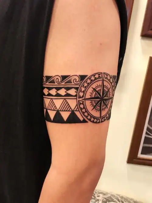 图腾臂环_纹身图案手稿图片_饶琦的纹身作品集