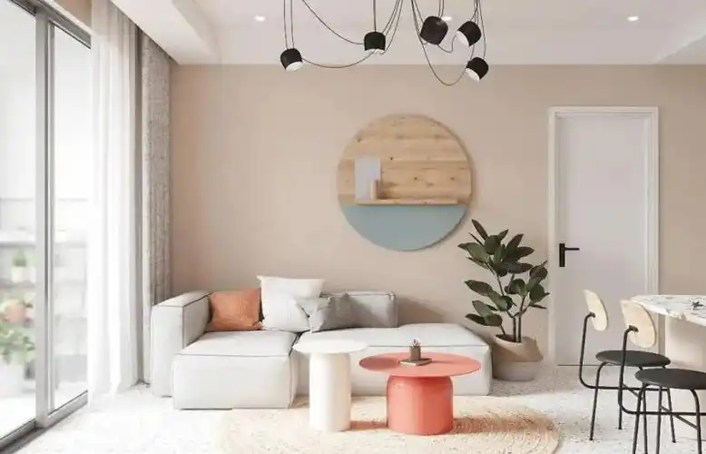 家装温柔典范——克洛斯威杏色系硅藻泥