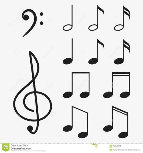 音乐符号简笔画儿童画简单