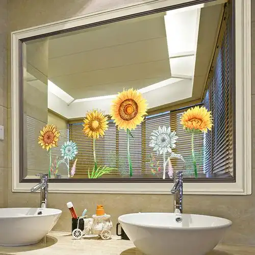 贴纸浴室房间镜子衣柜翻新玻璃墙纸卧室温馨墙贴