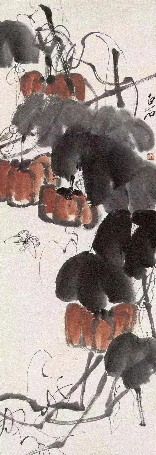 齐白石《南瓜图》