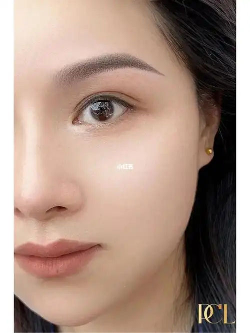 淡妆必备粉雾眉